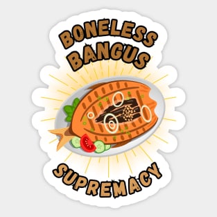 Bangus supremacy filipino food Sticker